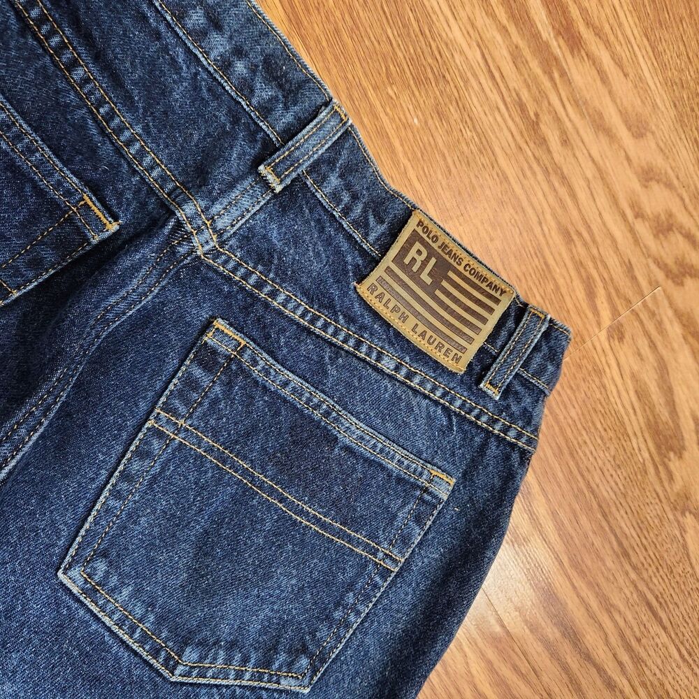 Polo by Ralph Lauren Dark Blue Wide Leg Jeans - Picture 8 of 8